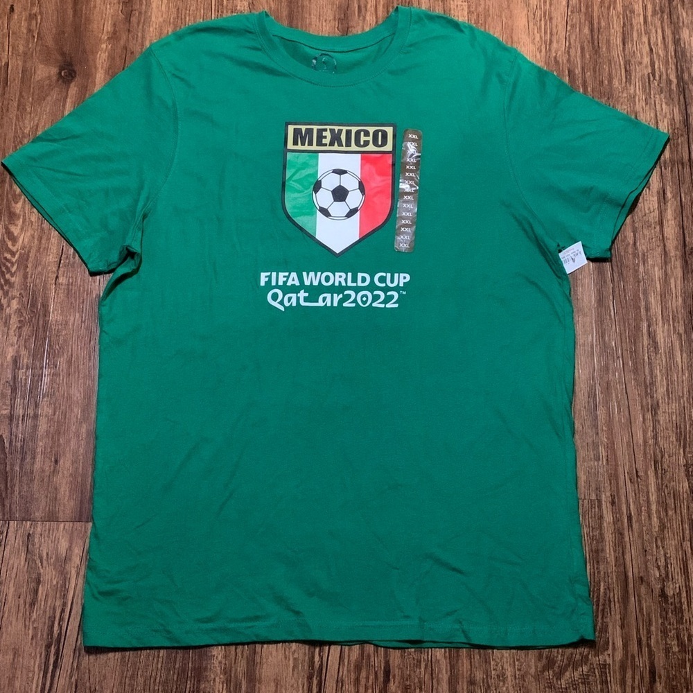 FIFA World Cup T Shirt Team Mexico Qatar 2022 Men’s XXL NWT